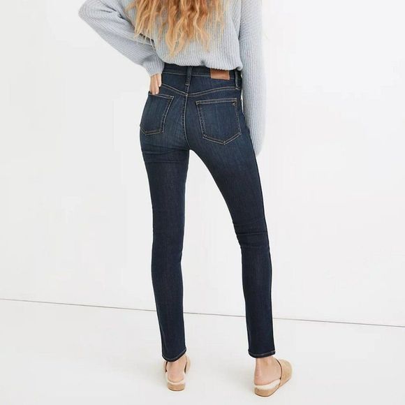 Madewell Denim - Madewell W25 High Rise 10" Skinny Jeans in Woodland Wash: TENCEL Denim Edition